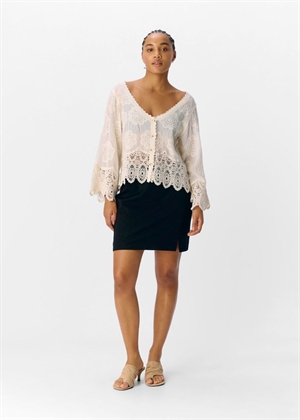 Lotte 3/4 bluse Sandshell Object 